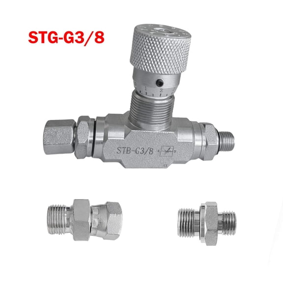 3/8" L08 -Hydraulic Flow Control Valve - STB-G3/8 - Mini Excavator - AGT - USA