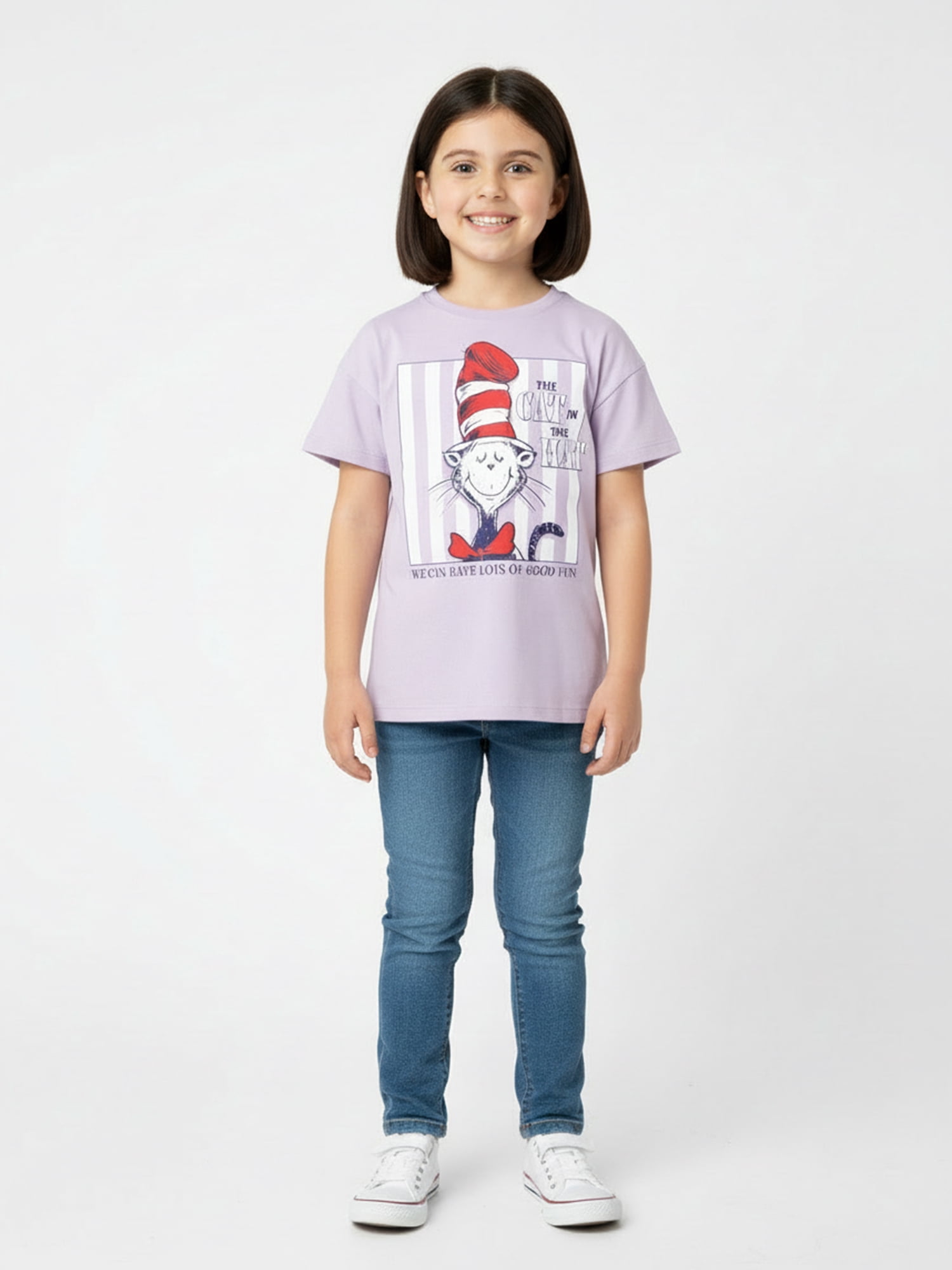 Dr. Seuss Girls Graphic T-Shirt, Sizes 4-16