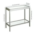 thumbnail image 3 of Evelyn&Zoe Alexis 24" Wide Rectangular Side Table, Satin Nickel, 3 of 8
