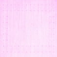 thumbnail image 1 of Ahgly Company Indoor Square Solid Pink Modern Area Rugs, 7' Square, 1 of 4