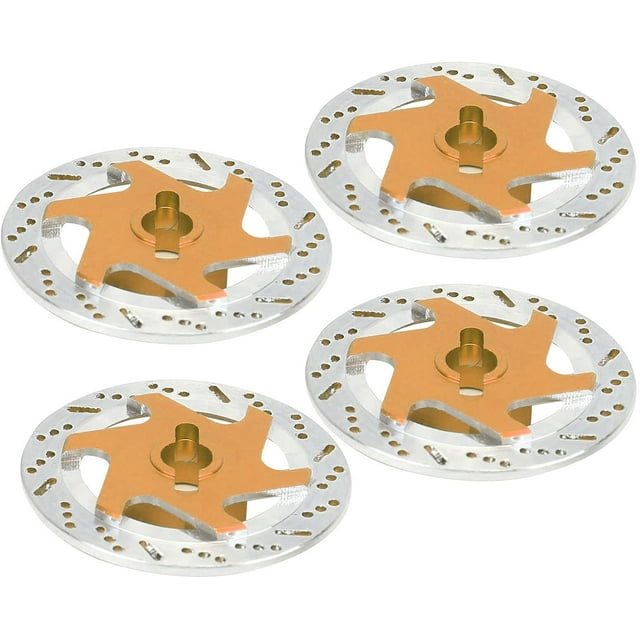 HUGFEGWE Disque de Frein RC 4 Pcs Disque de Frein de Roue de Voiture RC Rotor de Disque de Frein Antirouille Moyeu de Disque de Frein pour Voiture 1/10 CA919-124403