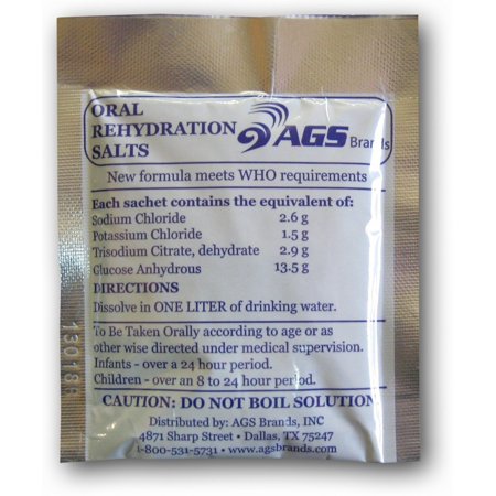 Oral Rehydration Salts - Current WHO Formula, New Formula: Reduced osmolarity ORS grams /litre By Medique