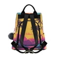 thumbnail image 2 of Travel Backpack for Women Large Capacity College Bags Multi-pocket Casual Daypacks 15 Inch Retro Palm Trees and Sunset, 2 of 7