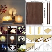 Lumio Book Lamp, Lumio Book Light, Night Light Lamp, Wooden Folding LED Book Light, Folding Book Light Lamp, Folding Portable Lamp, Folding Wooden 3 Colors Book Lamp Night Light-red Walnut