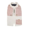 thumbnail image 2 of Invierno Perro Niño Ropa de poliéster Monos para mascotas Chaqueta Abrigos Chaleco de francés ajustable a prueba Cálido para marrón Yinane  Chaqueta de cachorro, 2 of 8