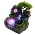 thumbnail image 5 of 30*20*30cm Waterfall Bonsai, Bonsai Tabletop Fountain Rockery Ornament Desktop Decoration with LED Lights & Atomizer, Fountain Home Office Bedroom Gift(Brown, Green), 5 of 27