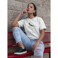 thumbnail image 2 of Cute Little Brown Swallow Bird T-Shirt Women -Image by Shutterstock, Female XX-Large, 2 of 4