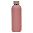 thumbnail image 1 of Advancent Taza térmica de doble capa de acero inoxidable de 500ML de capacidad, termo de té a prueba de fugas, botella de agua caliente para Suministros térmicos Rosado 500 ml (73*224 mm), 1 of 6