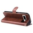 thumbnail image 2 of Wallet Case for Google Pixel 7 with Zipper Pocket & Card Slots – Stand Function Brown, 2 of 6