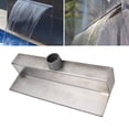 thumbnail image 1 of 304 Stainless Steel Waterfall Outlet Elegant Polished Finish Wide Top Opening Design, Easy Installation for Courtyard, Villa, 1 of 7