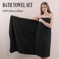 thumbnail image 2 of Beartech Towel Set Black 2 PACK Towel 700GSM Ultra Soft Microfiber Towel Set, 2 of 7
