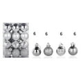 24pc Small Christmas Ball Ornaments Mini Christmas Tree Balls Ornaments