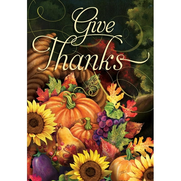 Overflowing Cornucopia 4116 Decorative Flag