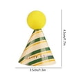 thumbnail image 3 of Kit de Decoración Navideña de Mini Sombreros de Manzana | Set de Materiales para Manualidades de Papel con Sombreros Multicolores, Pegatinas y Pegamento para Adornos Navideños | Diseños Festivos de R, 3 of 6