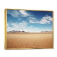 thumbnail image 2 of Designart "Scenic horizon Desert Infinite Horizon VI" Landscapes Floater Framed Canvas Wall Art, 2 of 7