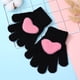 thumbnail image 2 of Guantes para niños, con cinco dedos, forrados de vellón, para otoño e invierno, para niños y niñas, bonitos guantes para niños, cálidos con dedos completos, 2 of 5