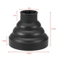 thumbnail image 3 of CEHVOM Universal Blower Hairdressing Salon Curly Hair Dryer Folding Diffuser Cover BK, 3 of 3