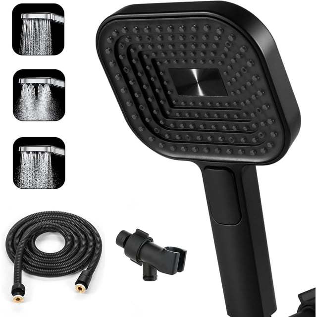 ETANPE Handheld Shower Head Set with Hose & Bracket High Pressure Water Saving Rain Showerhead for Bathroom RV & Apartment Use Matte Finish & Spa Experience