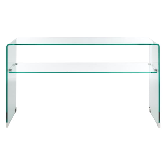 SAFAVIEH Dash Modern Glass Rectangle Console Table, Clear