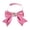 Pink, variant on YIFAEUX Cats Dog Collar Velvet Bow Tie Adjustable Anti-Choking Puppy Necklace Heart Shape Rhinestone Decoration Lightweight Comfortable Pet Birthday Accessories