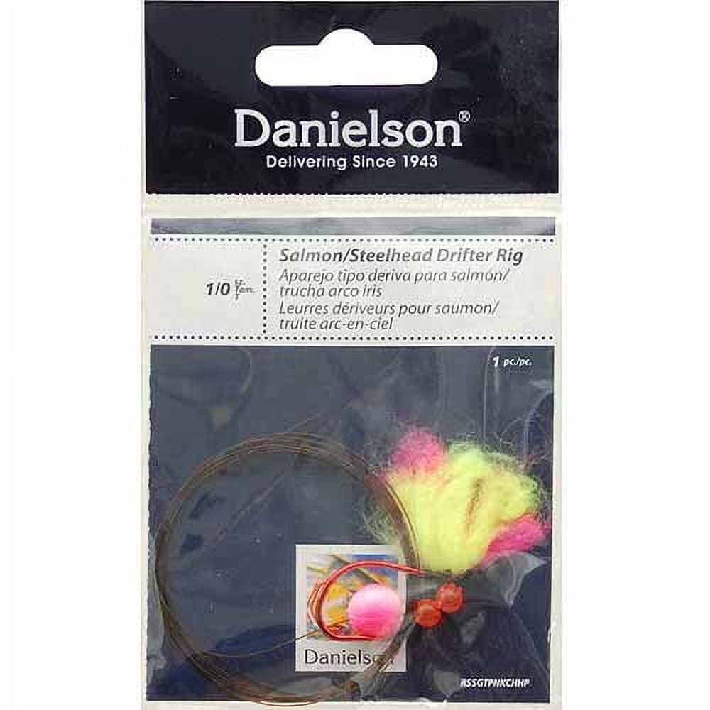 (2 pack) Danielson Salmon/Steelhead Rig with Matzuo Sickle Hook, Fishing Rigs