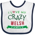 thumbnail image 3 of Inktastic Wales Funny Welsh Family Reunion Boys or Girls Baby Bib, 3 of 4