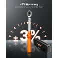thumbnail image 3 of VEVOR Click Torque Wrench Set 1/4 Inch Drive 20-200lbf-in /2.3-22.6N.m 72-Tooth Orange, 3 of 9
