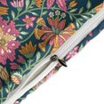 thumbnail image 4 of HAHDAXIA Retro Flower Bedding Solid Comforter Set for All Seasons,3 Pieces(1 Comforter+2 Pillowcases),Soft Microfiber Bedding Set Full(79"x90"), 4 of 7
