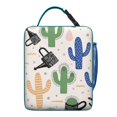thumbnail image 6 of Small Insulated Lunch Bag with Handle, Meal Bag for Travelers Leakproof Waterproof Lunch Tote for Business Trips Beach Outings Cactus, 6 of 6