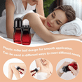 thumbnail image 4 of 4Pcs Rollerball Bottles Set 50ml Gradient Red Glass Deodorant Roller Bottle and Opener Perfume Bottles Black,4 * roller bottles bottle 2 * blue opener,Black, 4 of 6