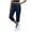 Navy, variant on AHTJRT Women's Capri Pants Cargo Style Elastic Waist Pull-On Trousers with Pockets Drawstrings Summer Casual Cropped Cotton Chino Pants Khaki XXL