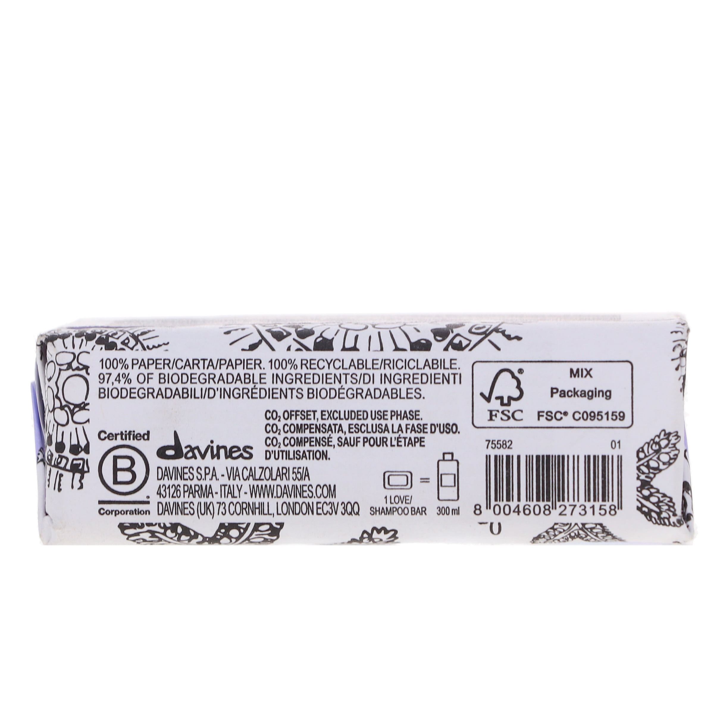 Davines LOVE Smoothing Shampoo Bar 3.53 oz