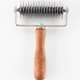 thumbnail image 1 of SZTXJ Stainless Steel Dough Lattice Top Cookie Pie Pizza Bread Pastry Crust Roller Cutter, Wooden Handle 13X20X5cm, 1 of 4