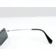 thumbnail image 4 of MIU MIU SMU 59T RECTANGULAR SUNGLASSES BLACK/SILVER 58-18-140 USED*, 4 of 5