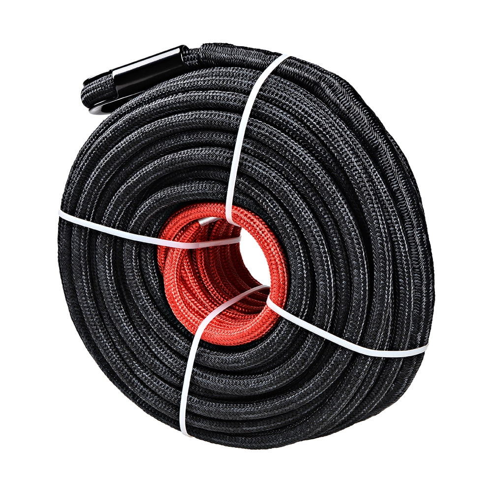 3/8x100ft 26500LBS Synthetic Winch Rope Winch Line Cable w/Winch Hook For  ATV