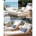 thumbnail image 6 of Pack of 2 Outdoor Lumbar Pillow Covers 11x16 Inch, Navy Blue Grey Stripe Waterproof Throw Pillow Covers Set, Farmhouse Modern Art Striped Indoor&Outdoor Decorative Cushion Cases for Patio Porch Car, 6 of 7
