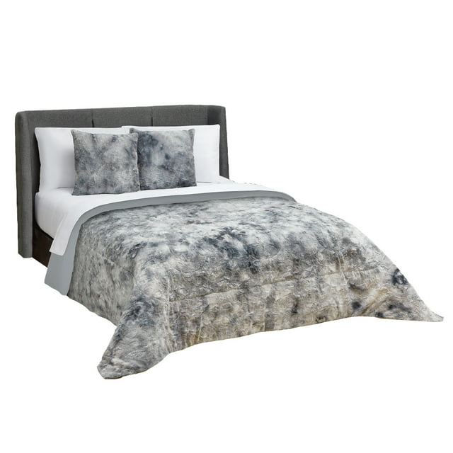 Edredon Mink King Size Elefantito Gris Bison Térmico
