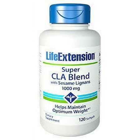 Life Extension Super CLA Fat Burning Weight Loss Blend with Sesame Lignans 1000mg, Softgels, 120 Ct