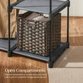 thumbnail image 6 of Portable Closet Freestanding Closet Organizer Clothes Rack with Shelves Hanging Rods Storage Organizer for Cloakroom, Bedroom Gray, 6 of 7