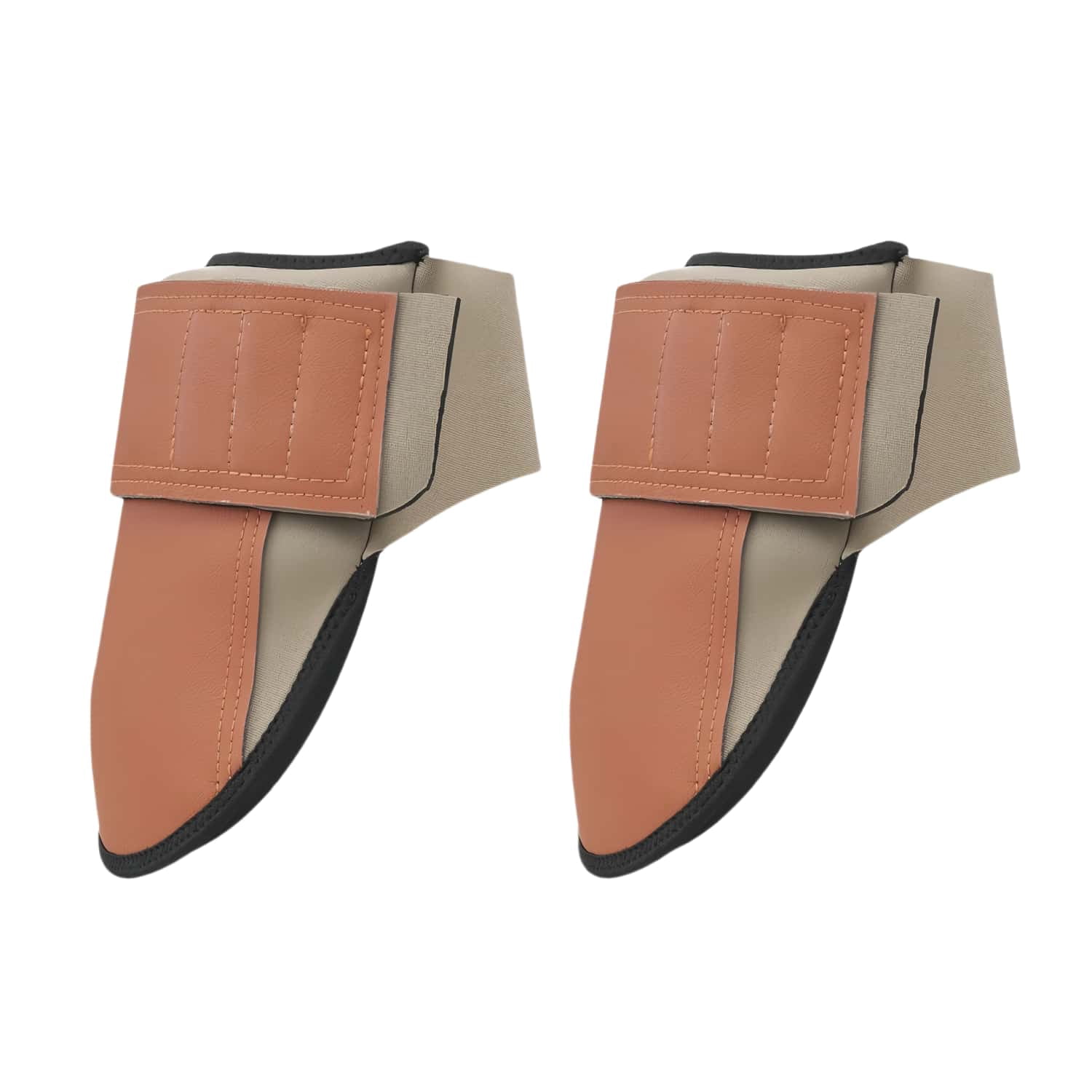 Knee Pads for Work, Durable Leather Construction Pads, Machine Washable Work Knee Pads, Easy to Wear and Take Off, Extra Thick Knee Support for Gardening Flooring and Cleaning, Black and Brown