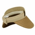 thumbnail image 5 of WITHMOONS Womens Summer Sun Hat Braid Clip On Visor Beach Cap SLV1281 (Beige), 5 of 5