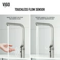 thumbnail image 5 of VIGO Jewel Touchless Sensor 15 in. Single Handle Pull-Out Kitchen Faucet in Stainless Steel-VG02039STS, 5 of 15