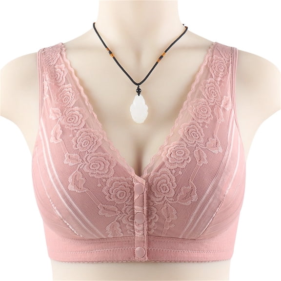 VISALY Push Up Bra Lace Bras Womens Lace Bra Solid Color Fashion Bra Gather Underwear Bra Wireless Bras For Women Strapless Bras For Women Plus Size Bras For Women A 36