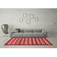 thumbnail image 3 of Ahgly Company Indoor Rectangle Abstract Red Modern Area Rugs, 2' x 5', 3 of 4