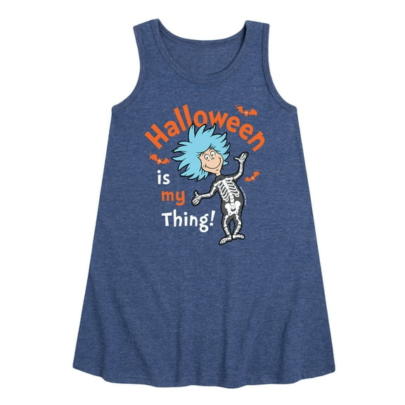 Dr. Seuss - Halloween Is My Thing - Toddler and Youth Girls A-line Dress
