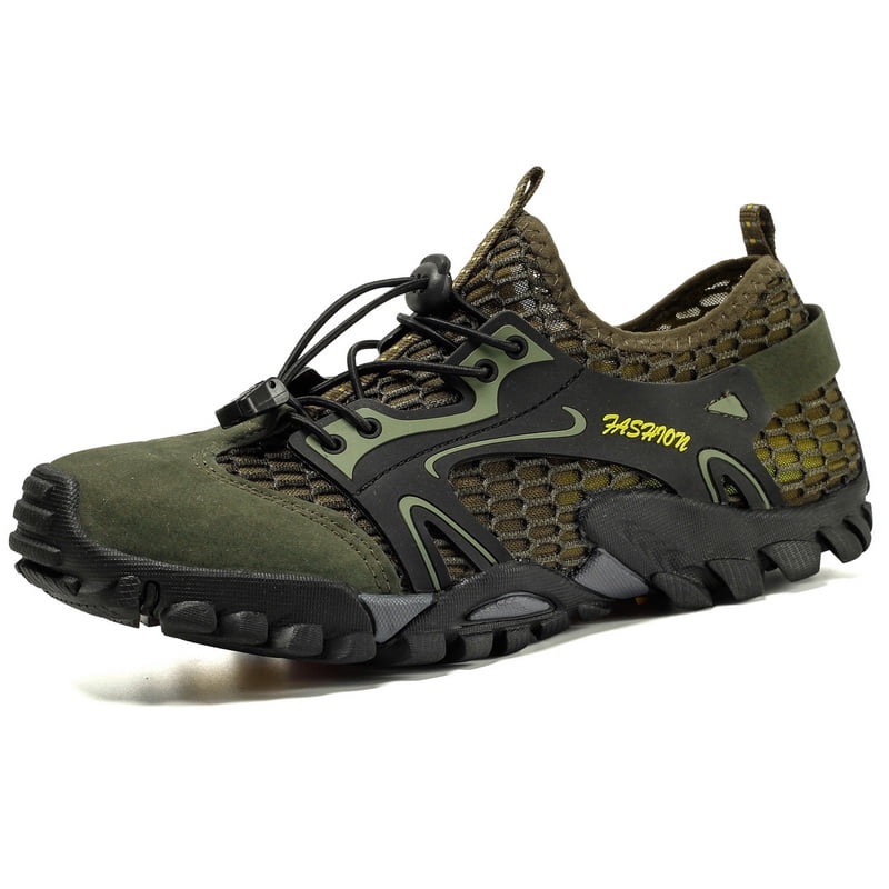 eS Men's Hiking Breathable Lightweight Shoes Outdoor Quick Dry Mesh