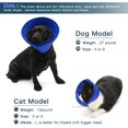 thumbnail image 2 of 6-Anti-Morsure Protection Cône Collerettes pour Chien Chat de Chiot Collier Blessure Protecteur de Cône de Cou Réglable, 2 of 5