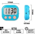 thumbnail image 4 of Classroom Timers for Teachers Kids Large Magnetic Digital Timer Teacher Supplies 2 Pack-Blue White, 4 of 12