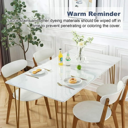 96 X 36 Inch Clear Table Cover Protector 1 5mm Thick For Dining Room Plastic Tablecloth Cloth Pad Kitchen Wood G Canada Clear Table Cover Protector, Dining Room Table Protector Pad