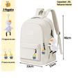 thumbnail image 2 of Mochila Escolar De Moda Casual Reforzada Y Impermeable De Viaje Xtellar blanco, 2 of 3